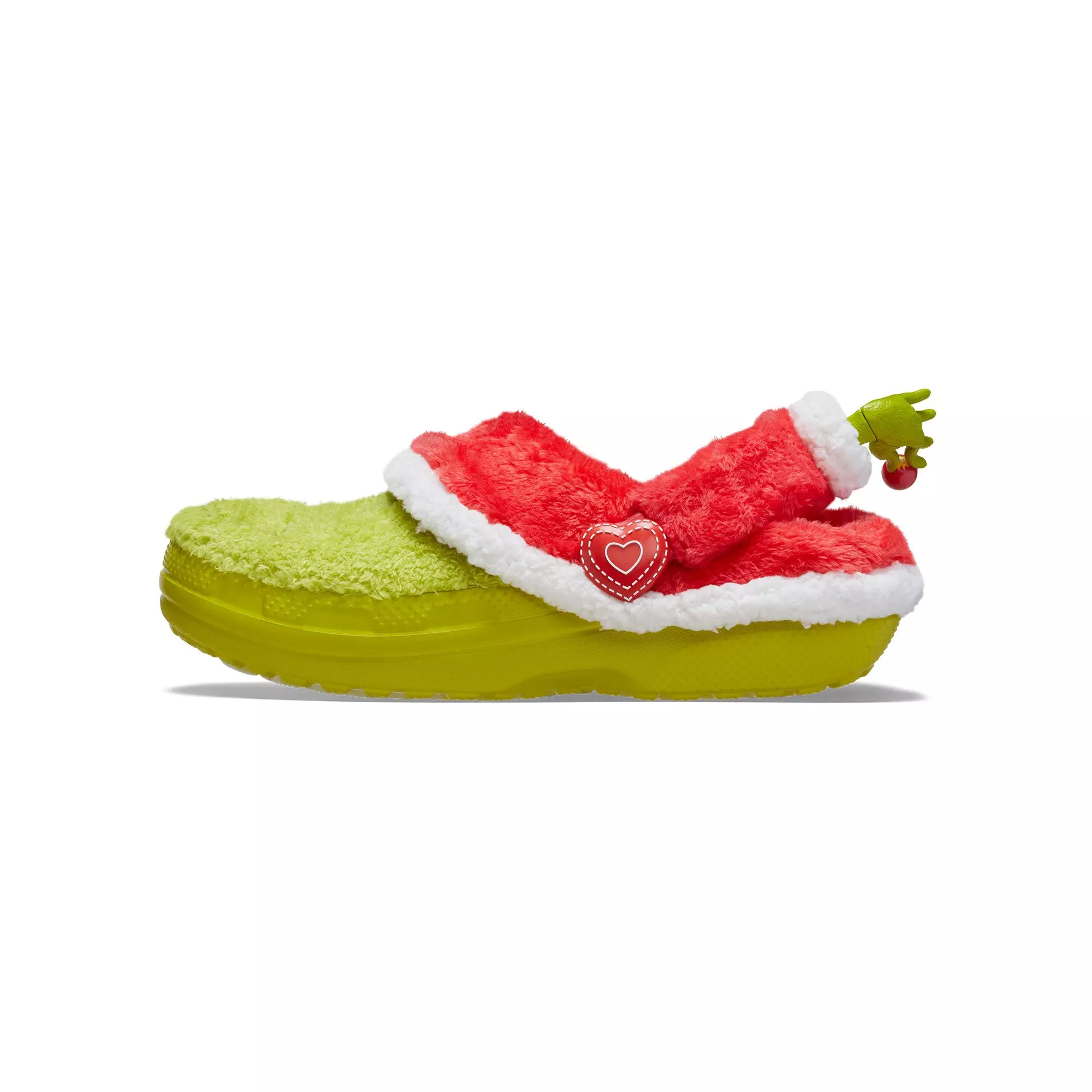 Crocs Classic Lined "The Grinch" Unisex Clog - GREEN/RED