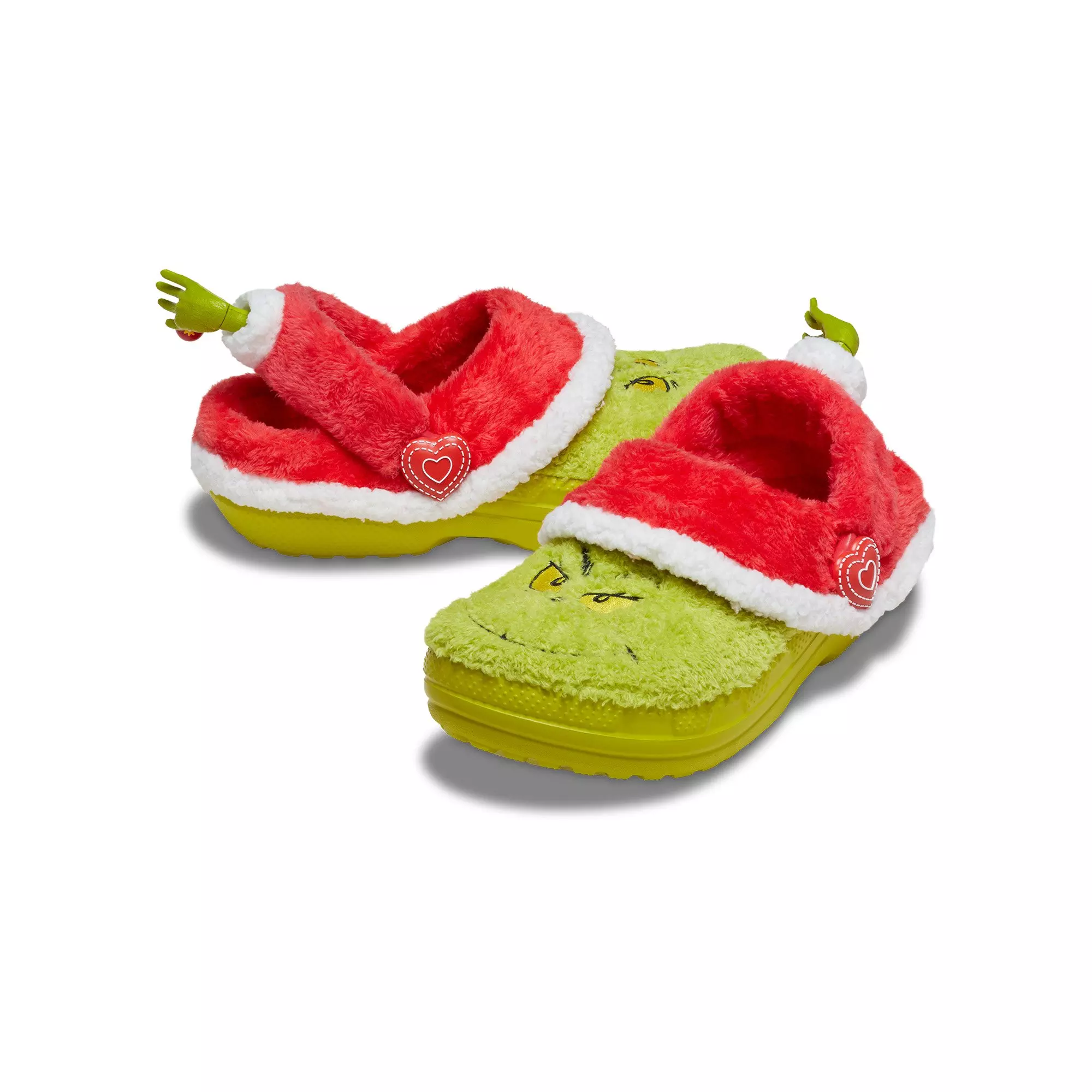 Crocs Classic Lined "The Grinch" Unisex Clog - GREEN/RED
