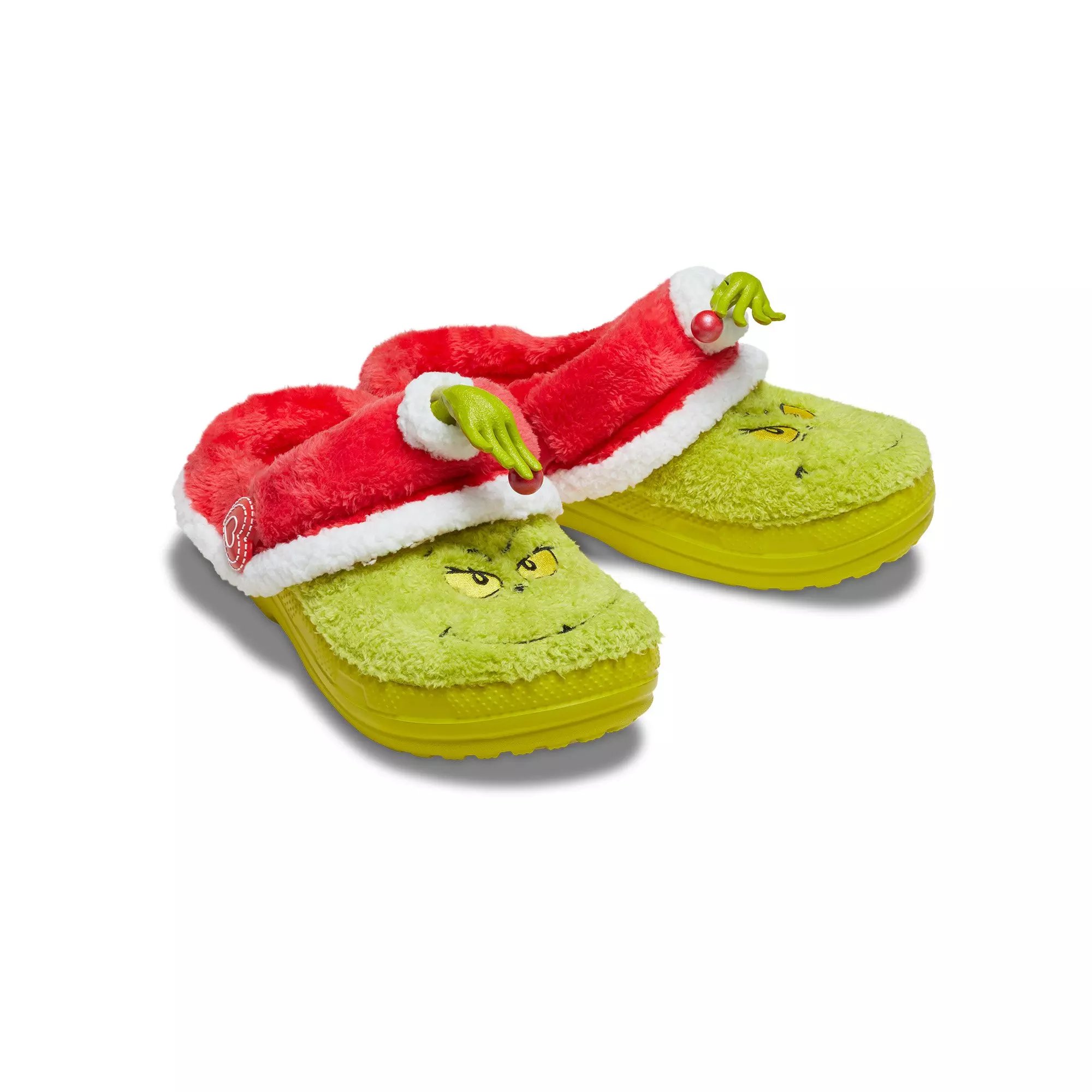 Crocs Classic Lined "The Grinch" Unisex Clog - GREEN/RED