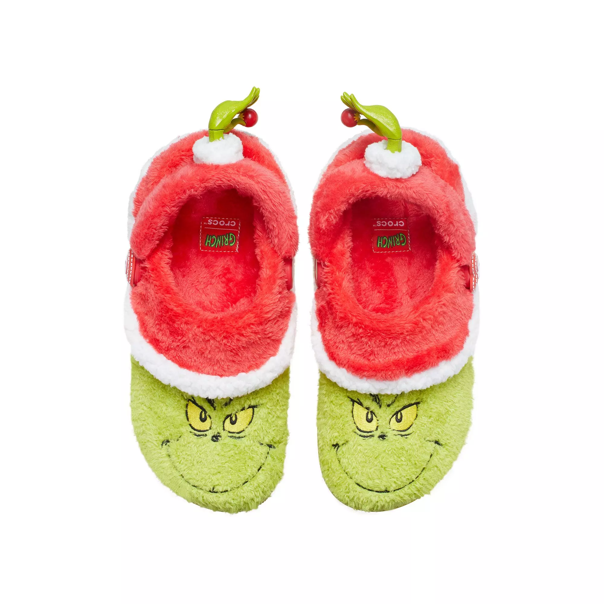 Crocs Classic Lined "The Grinch" Unisex Clog - GREEN/RED