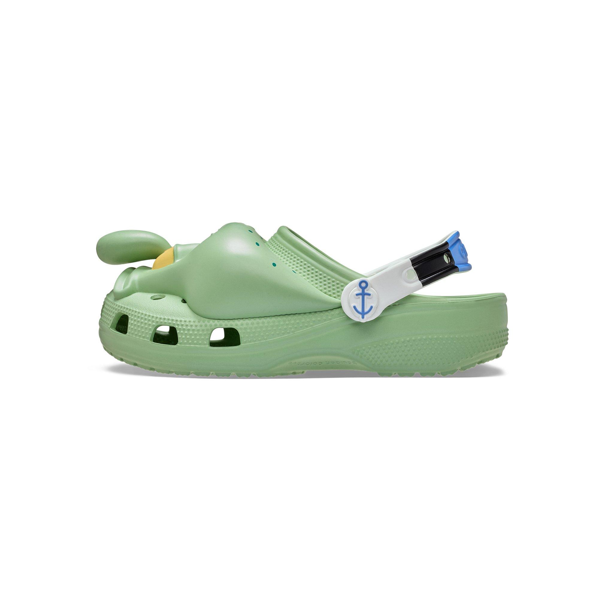Crocs x SpongeBob SquarePants "Squidward" Unisex Classic Clog - GREEN/WHITE Thumbnail View 5