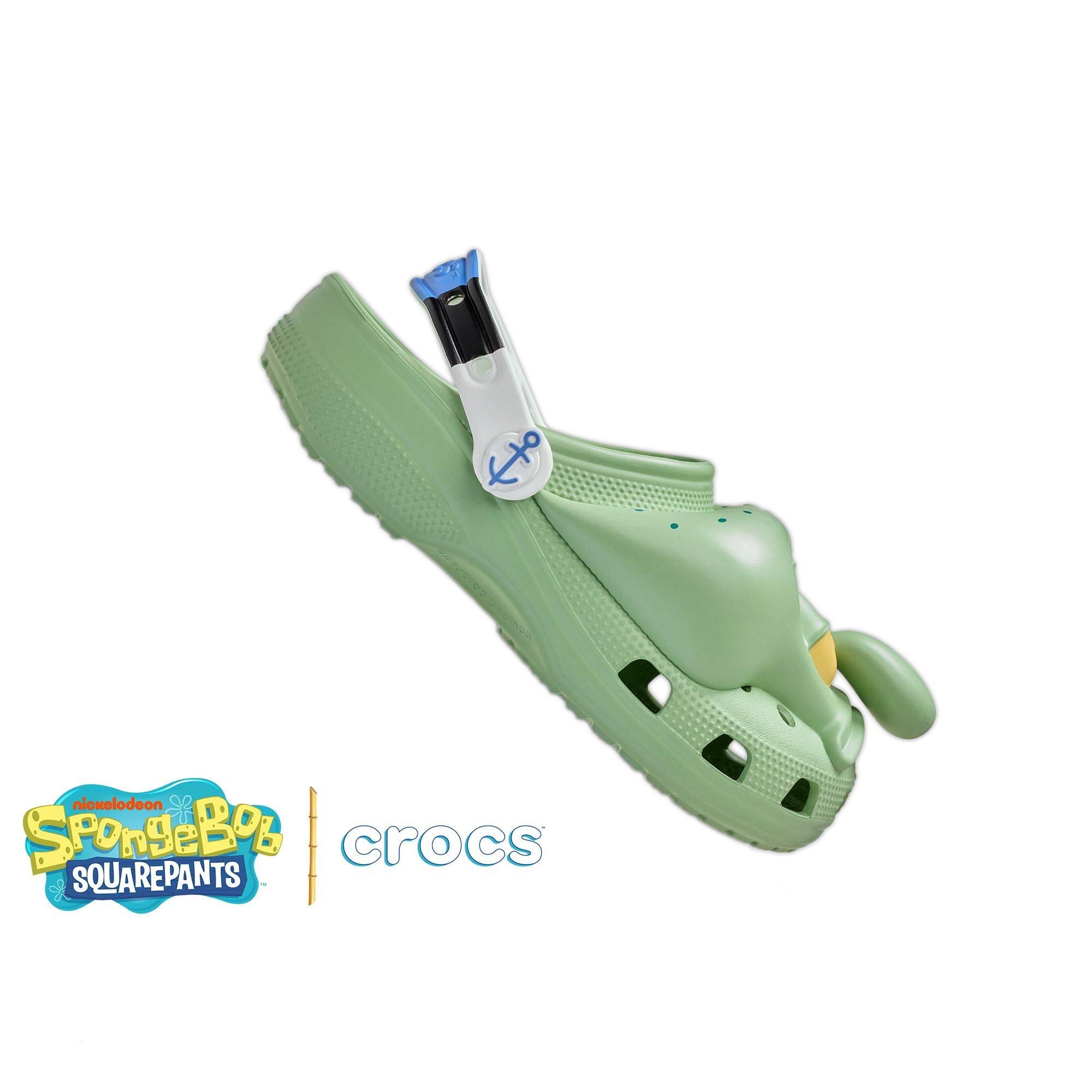 Crocs x SpongeBob SquarePants "Squidward" Unisex Classic Clog - GREEN/WHITE Thumbnail View 1