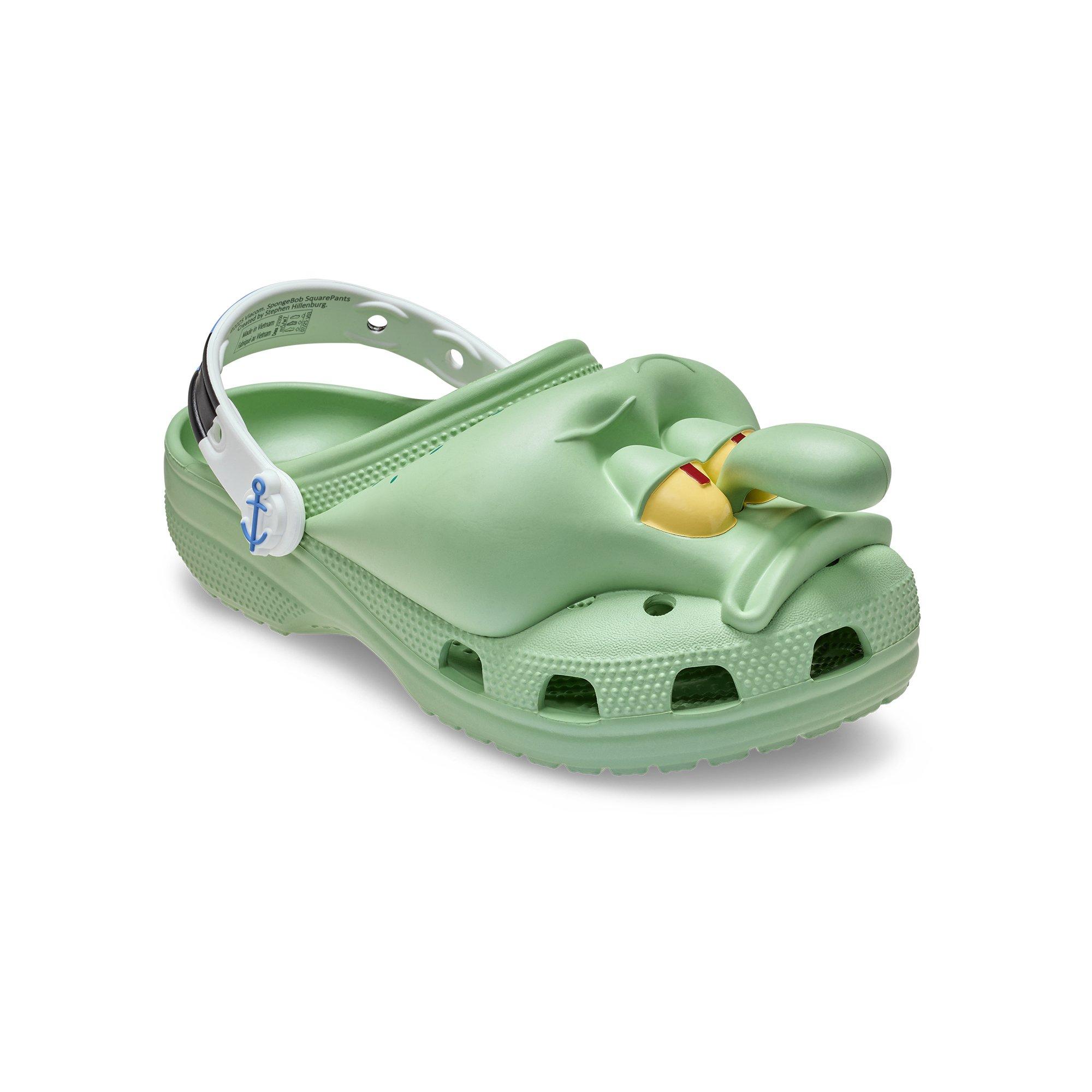 Crocs x SpongeBob SquarePants "Squidward" Unisex Classic Clog - GREEN/WHITE Thumbnail View 3