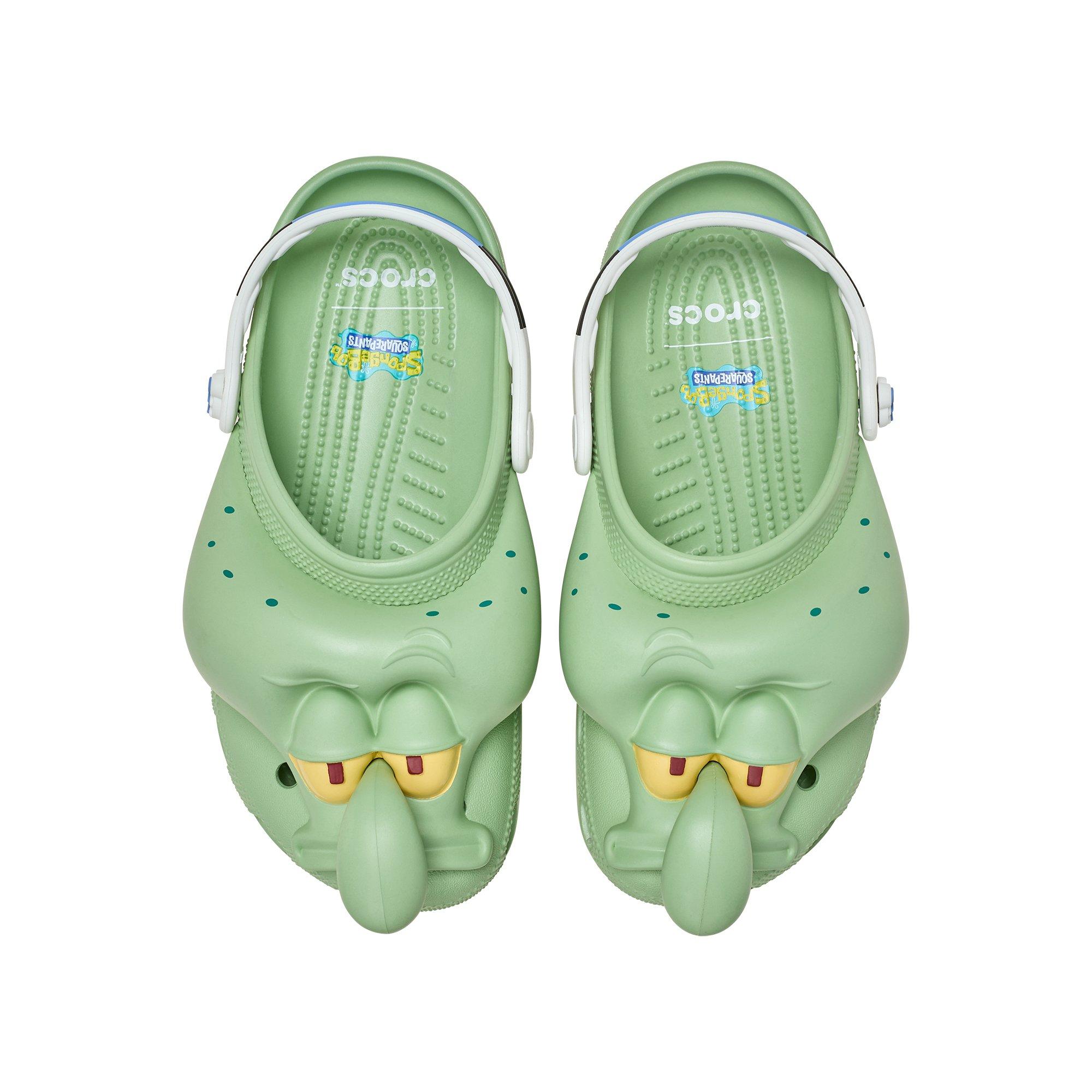 Crocs x SpongeBob SquarePants "Squidward" Unisex Classic Clog - GREEN/WHITE Thumbnail View 7