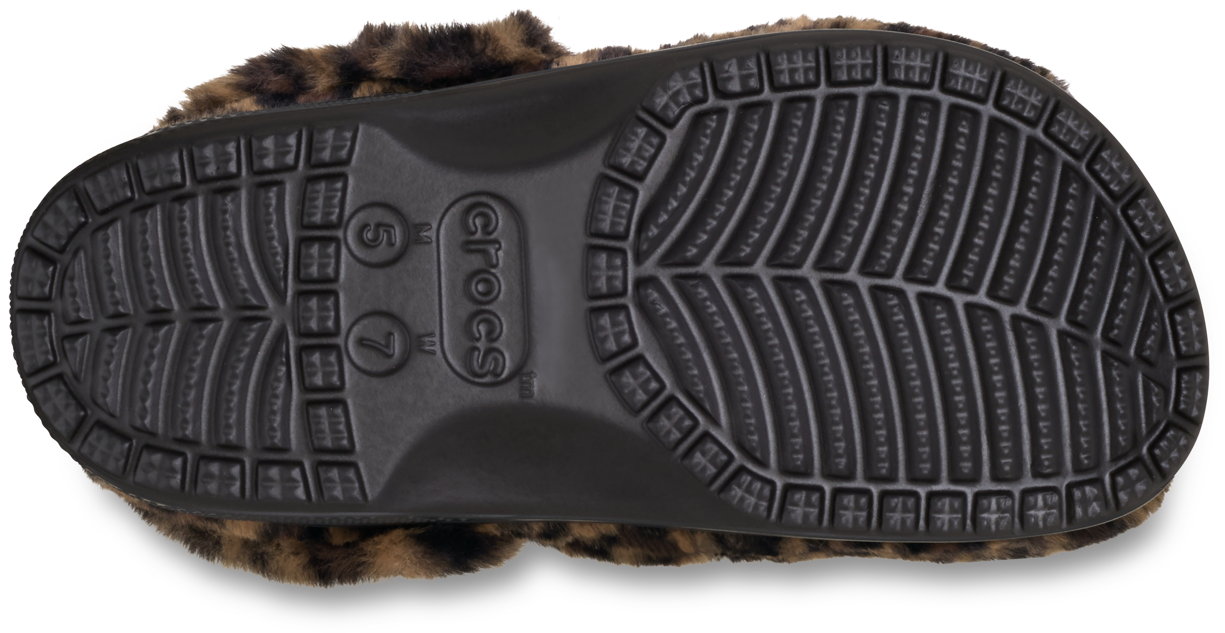 Crocs Classic Unfurgettable "Leopard Print" Women's Clog - BLACK/BROWN Thumbnail View 5