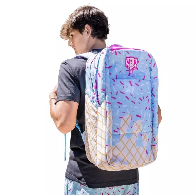Baseball Lifestyle 101 Blue Ice Cream Backpack - BLUE/PINK