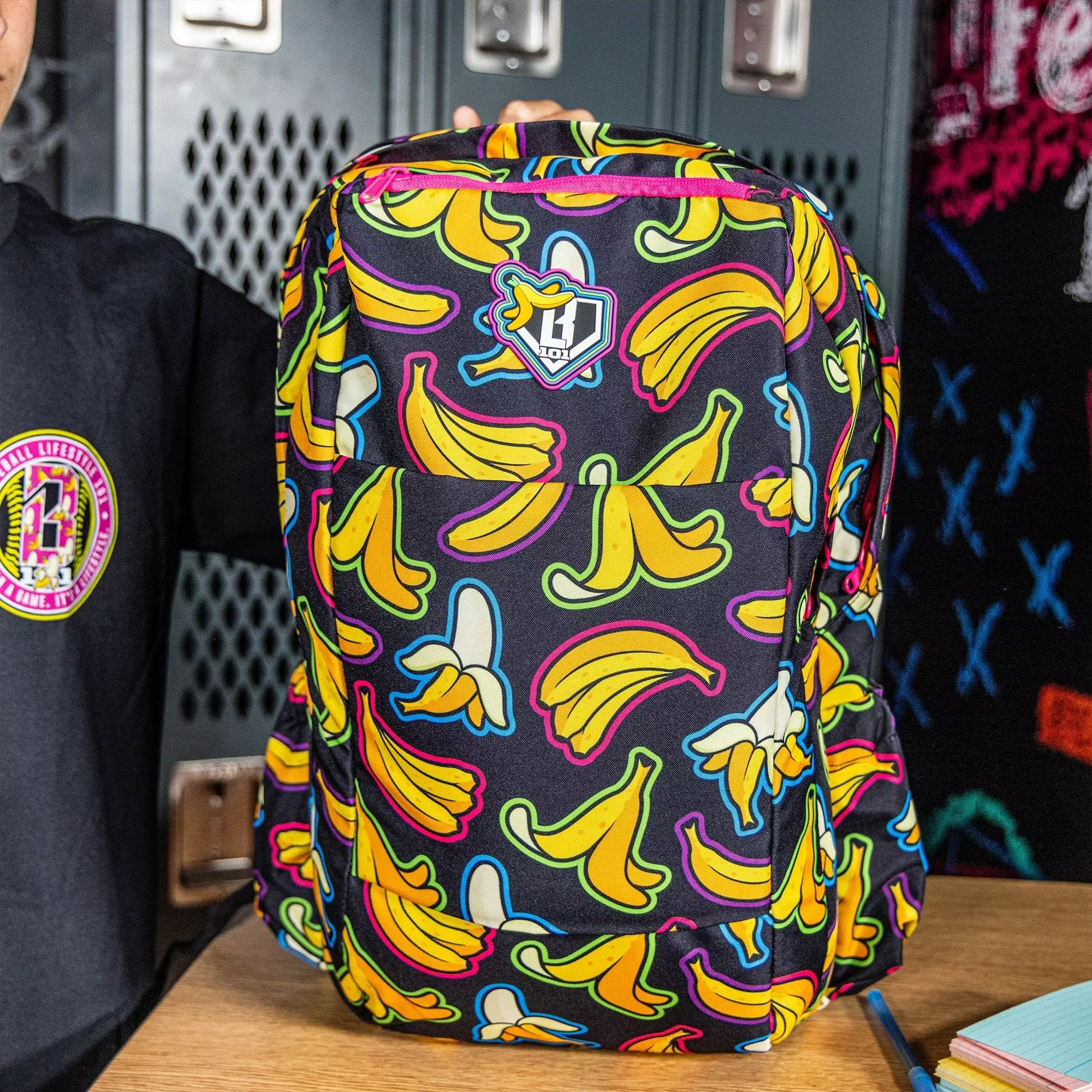 Baseball Lifestyle 101 Banana Neon Backpack - BLACK/YELLOW