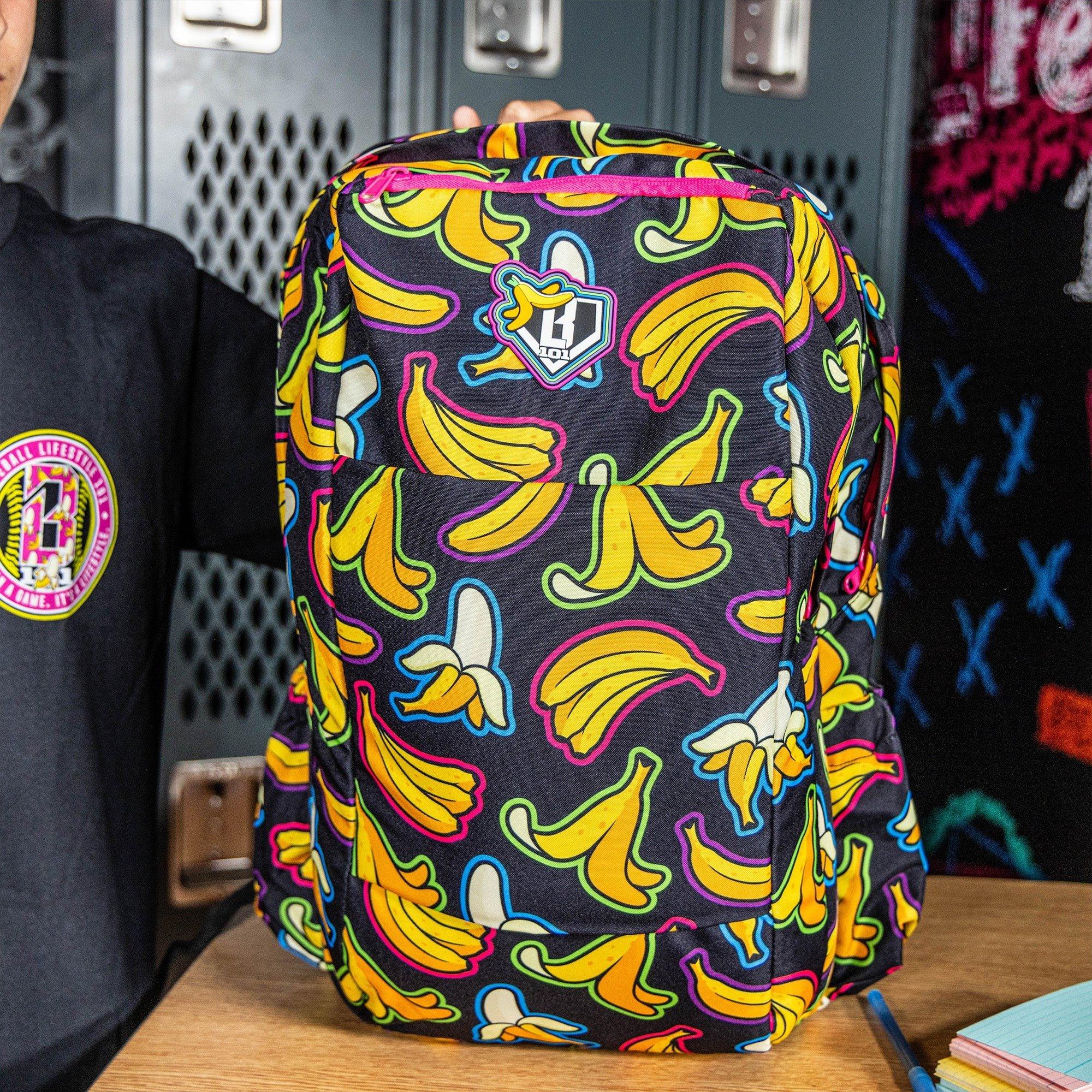 Baseball Lifestyle 101 Banana Neon Backpack
