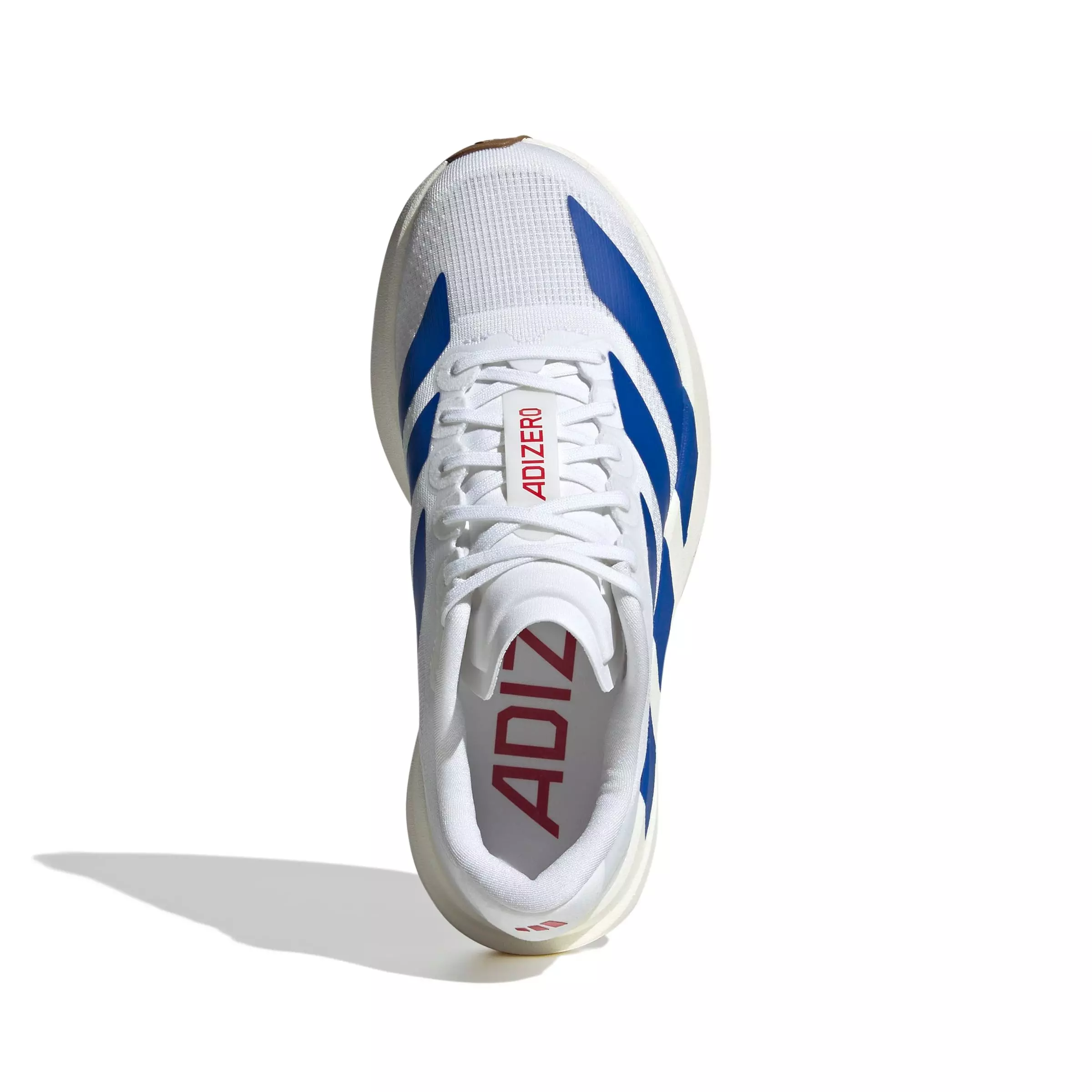 adidas Adizero Evo SL "White/Team Royal Blue/Pure Ruby" Grade School Boys' Running Shoe - WHITE/ROYAL