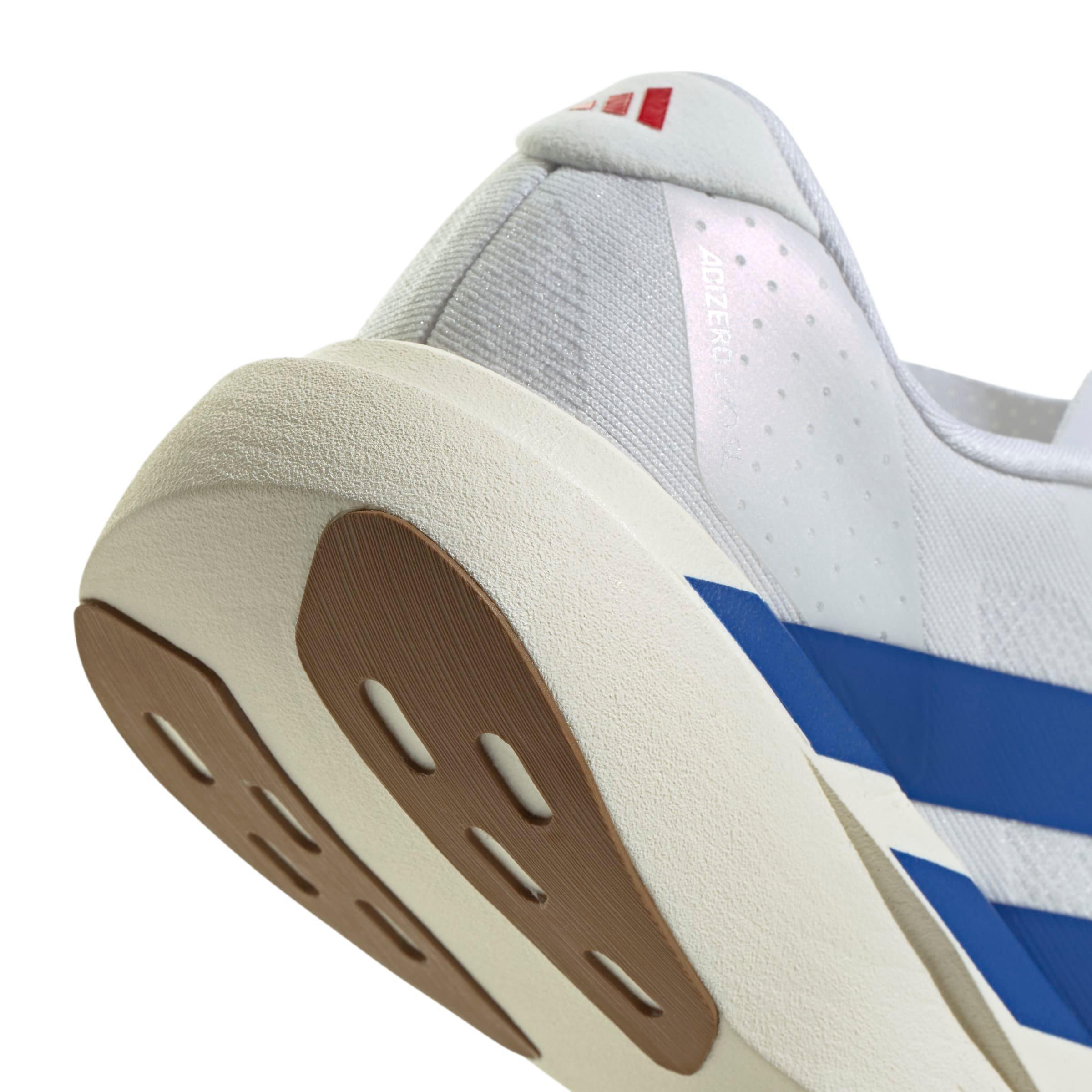 adidas Adizero Evo SL "White/Team Royal Blue/Pure Ruby" Grade School Boys' Running Shoe