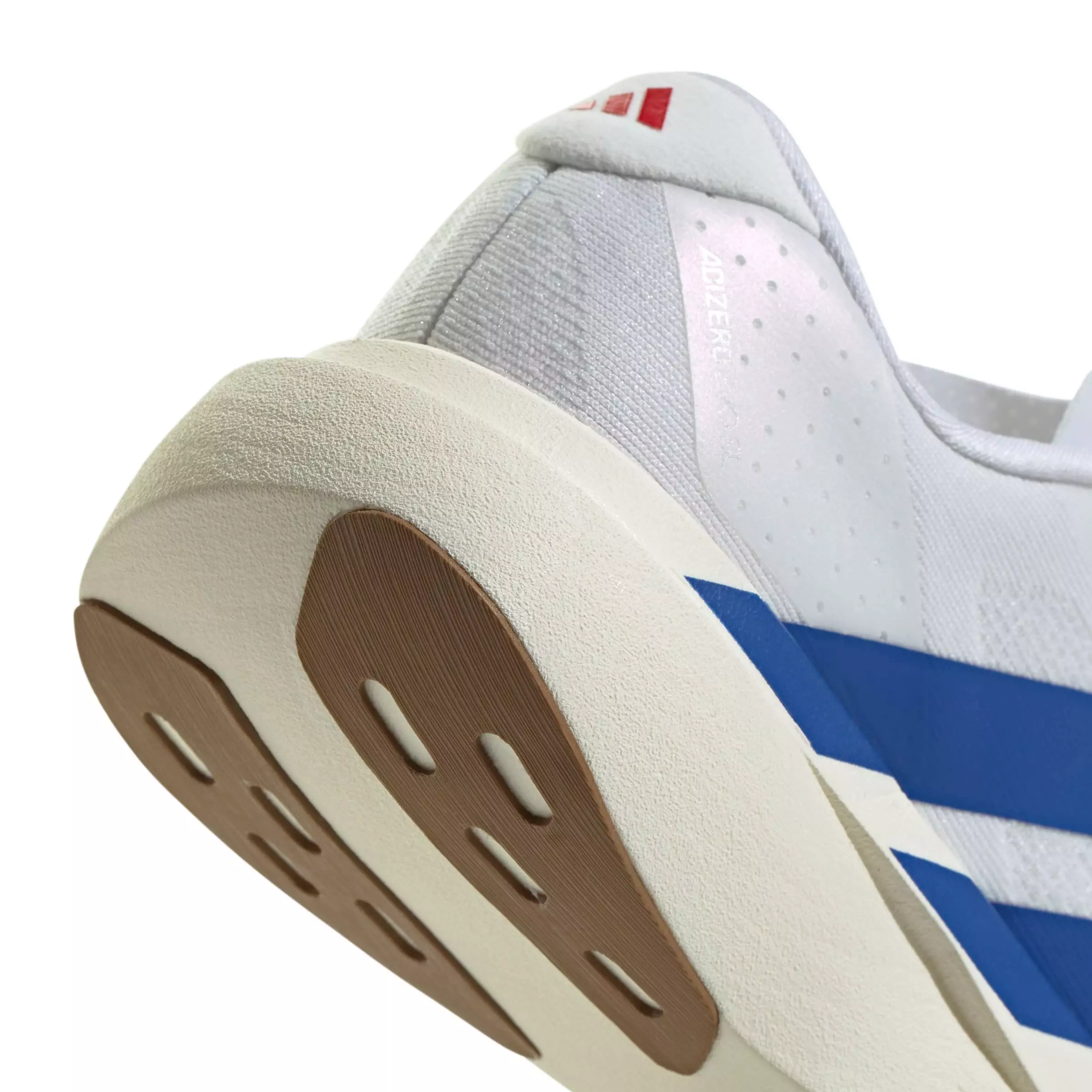 adidas Adizero Evo SL "White/Team Royal Blue/Pure Ruby" Grade School Boys' Running Shoe - WHITE/ROYAL