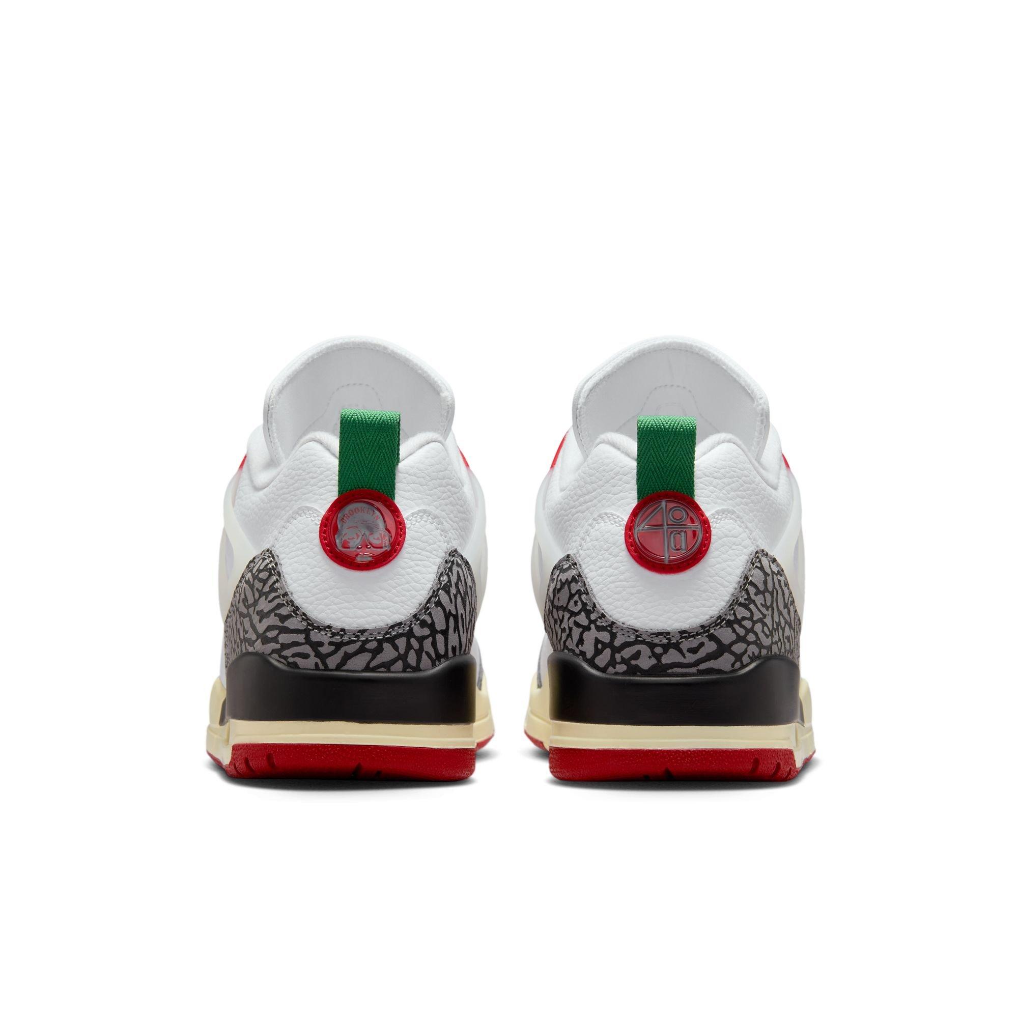 Jordan Spizike Low SE "White/Varsity Red/Black/Sail" Men's Shoe - WHITE/RED/BLACK Thumbnail View 7