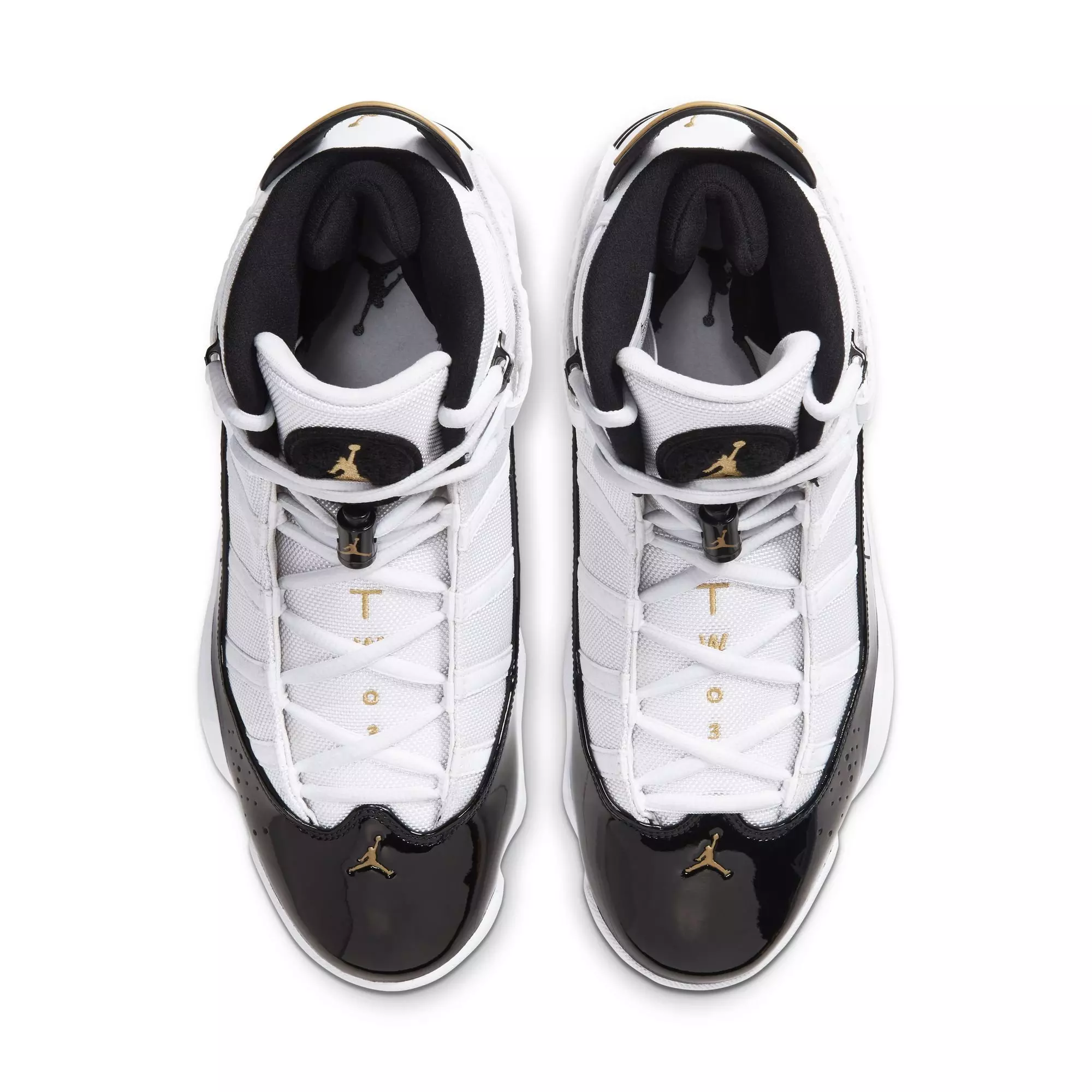 Jordan 6 Rings "White/Metallic Gold/Black Ice" Men's Shoe - WHITE/BLACK/GOLD