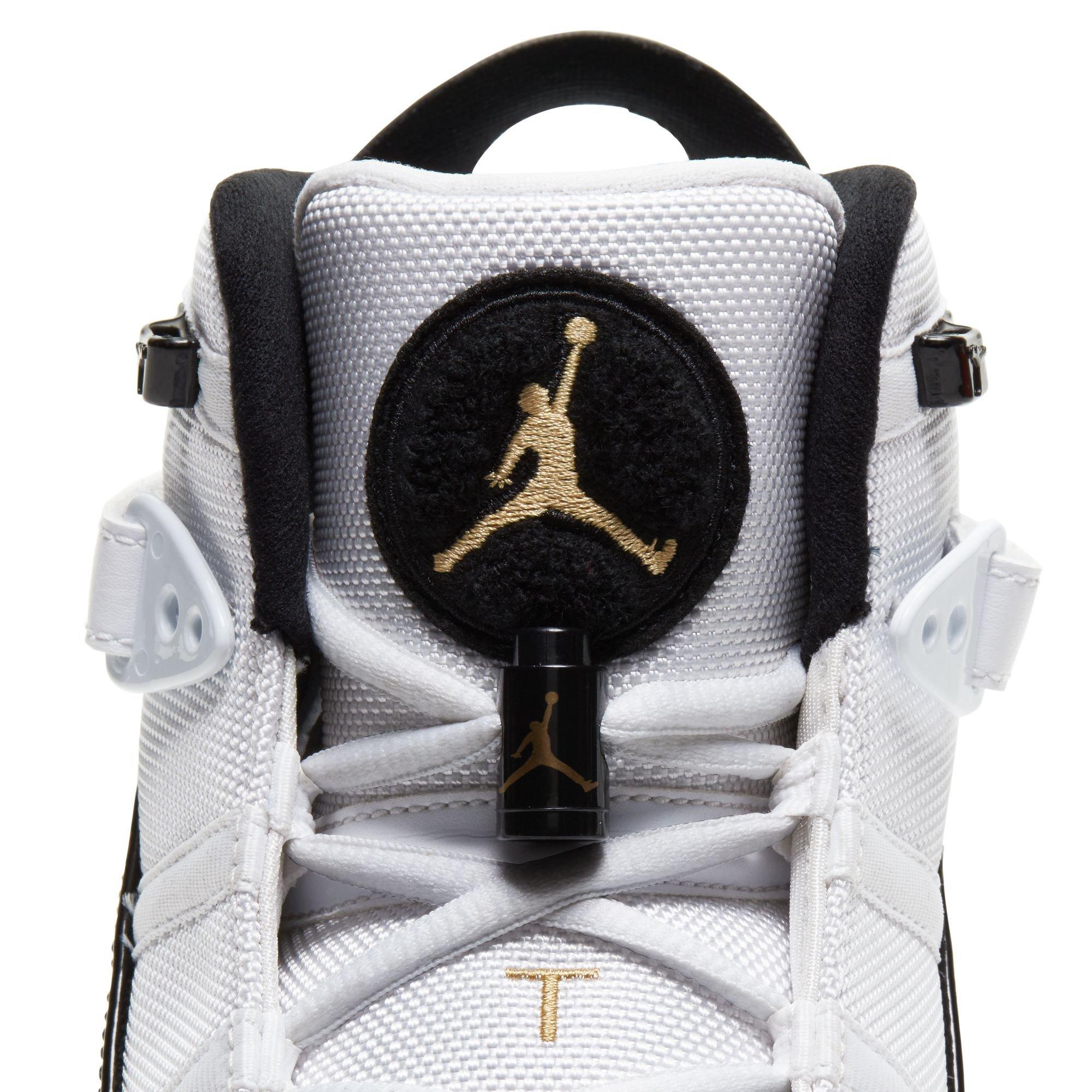 Jordan 6 Rings "White/Metallic Gold/Black Ice" Men's Shoe - WHITE/BLACK/GOLD Thumbnail View 10
