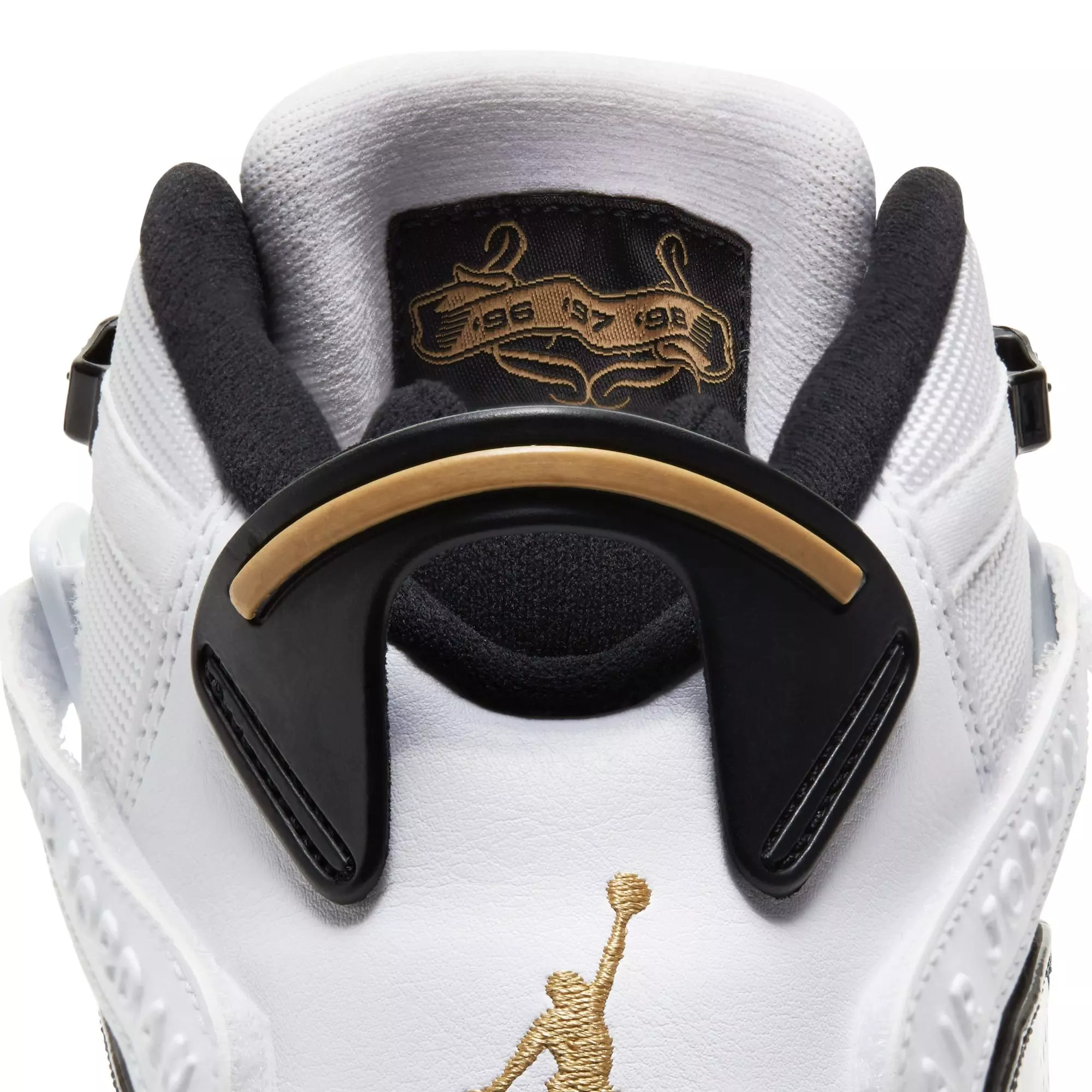 Jordan 6 Rings "White/Metallic Gold/Black Ice" Men's Shoe - WHITE/BLACK/GOLD