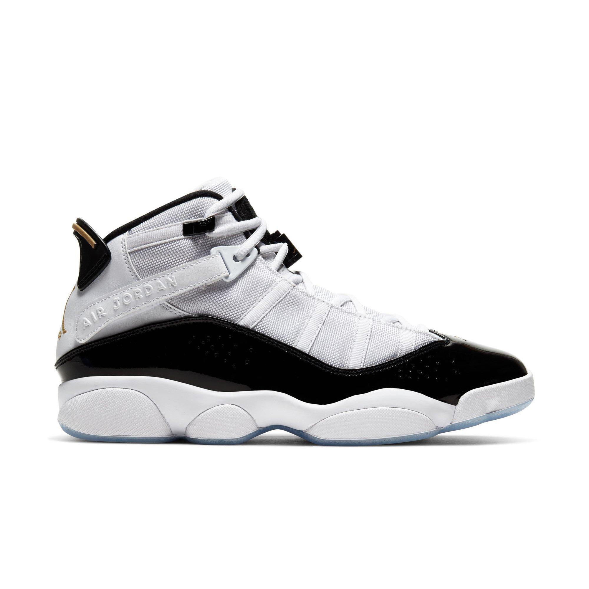 Jordan 6 Rings "White/Metallic Gold/Black Ice" Men's Shoe - WHITE/BLACK/GOLD Thumbnail View 1