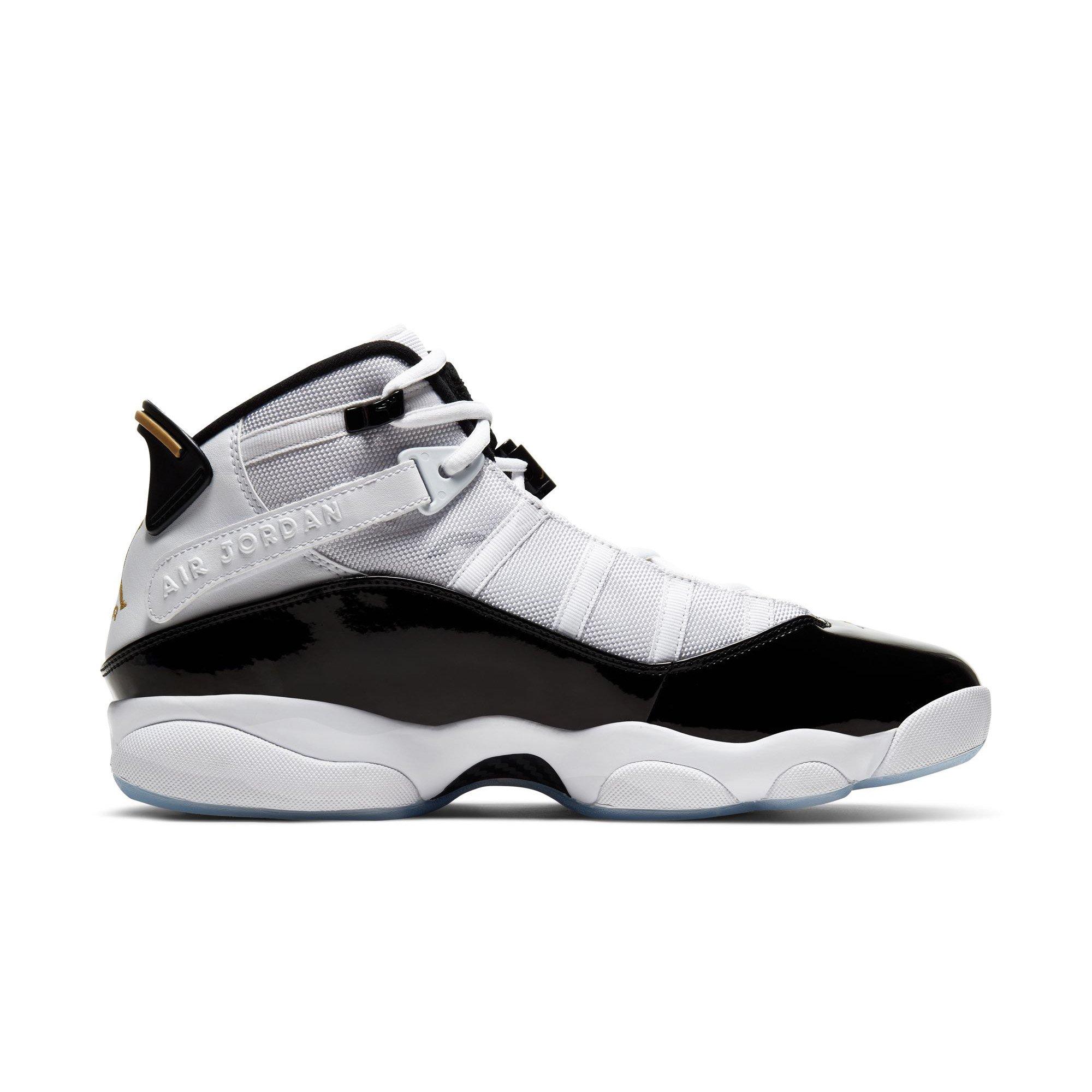 Jordan 6 Rings "White/Metallic Gold/Black Ice" Men's Shoe - WHITE/BLACK/GOLD Thumbnail View 2