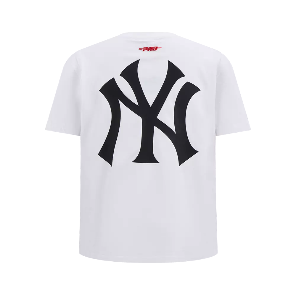 Pro Standard Youth New York Yankees Cement Tee-White/Grey - WHITE/GREY