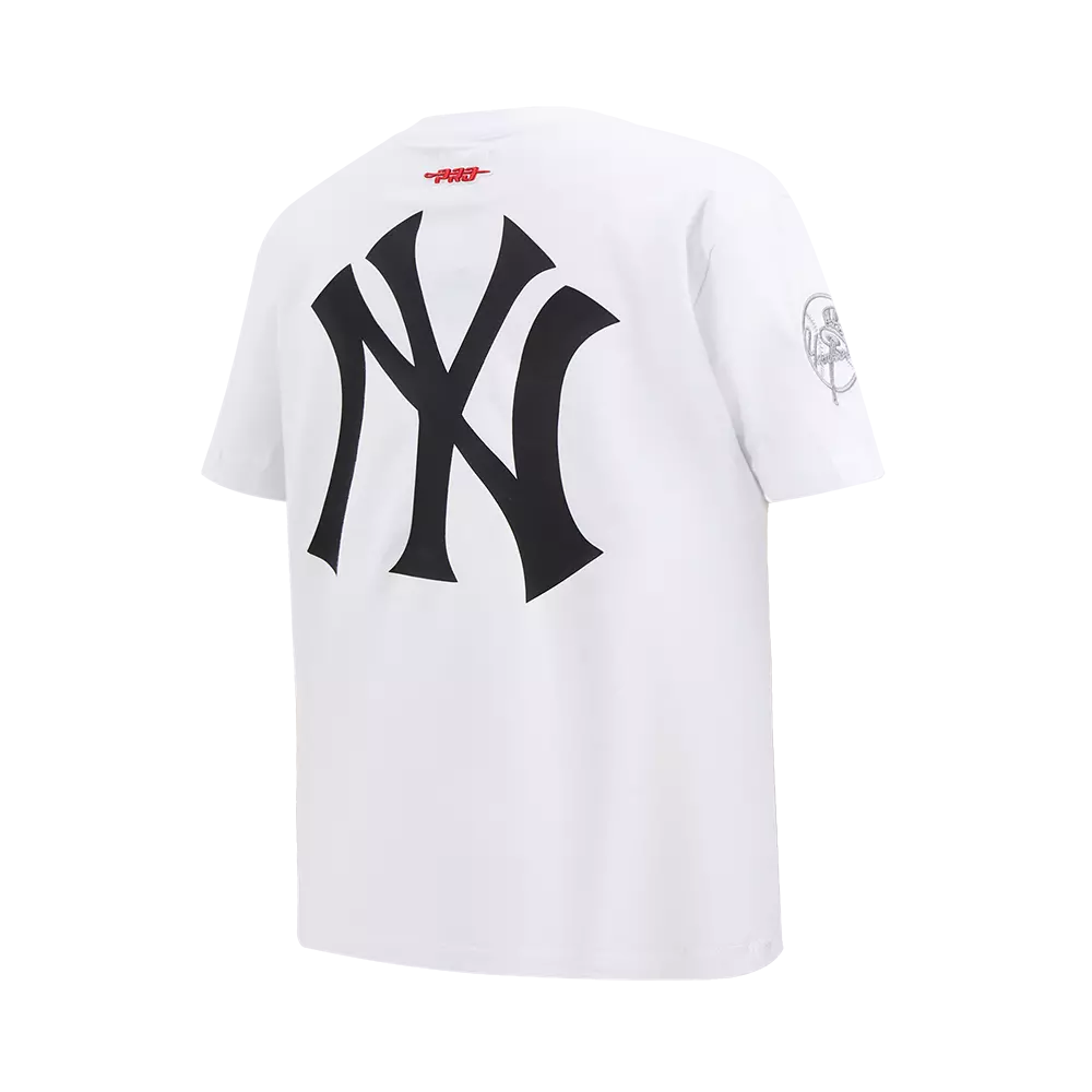 Pro Standard Youth New York Yankees Cement Tee-White/Grey - WHITE/GREY