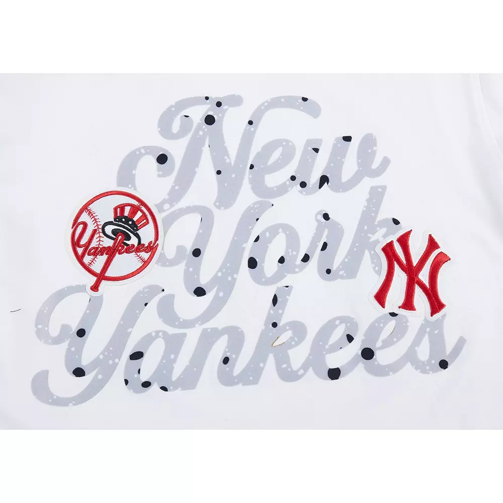 Pro Standard Youth New York Yankees Cement Tee-White/Grey - WHITE/GREY