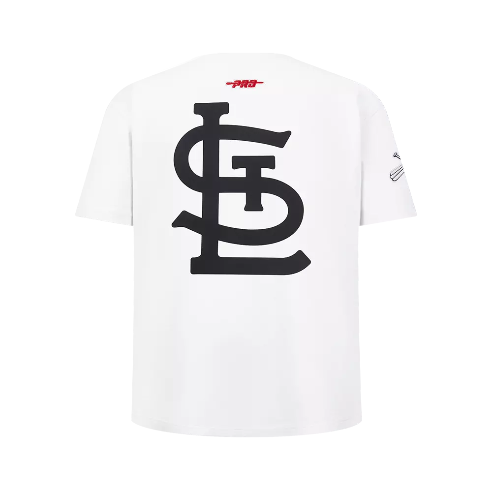 Pro Standard Youth St. Louis Cardinals Cement Tee-White/Grey - WHITE/GREY