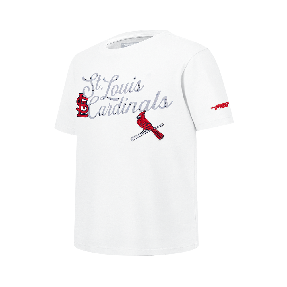 Pro Standard Youth St. Louis Cardinals Cement Tee-White/Grey