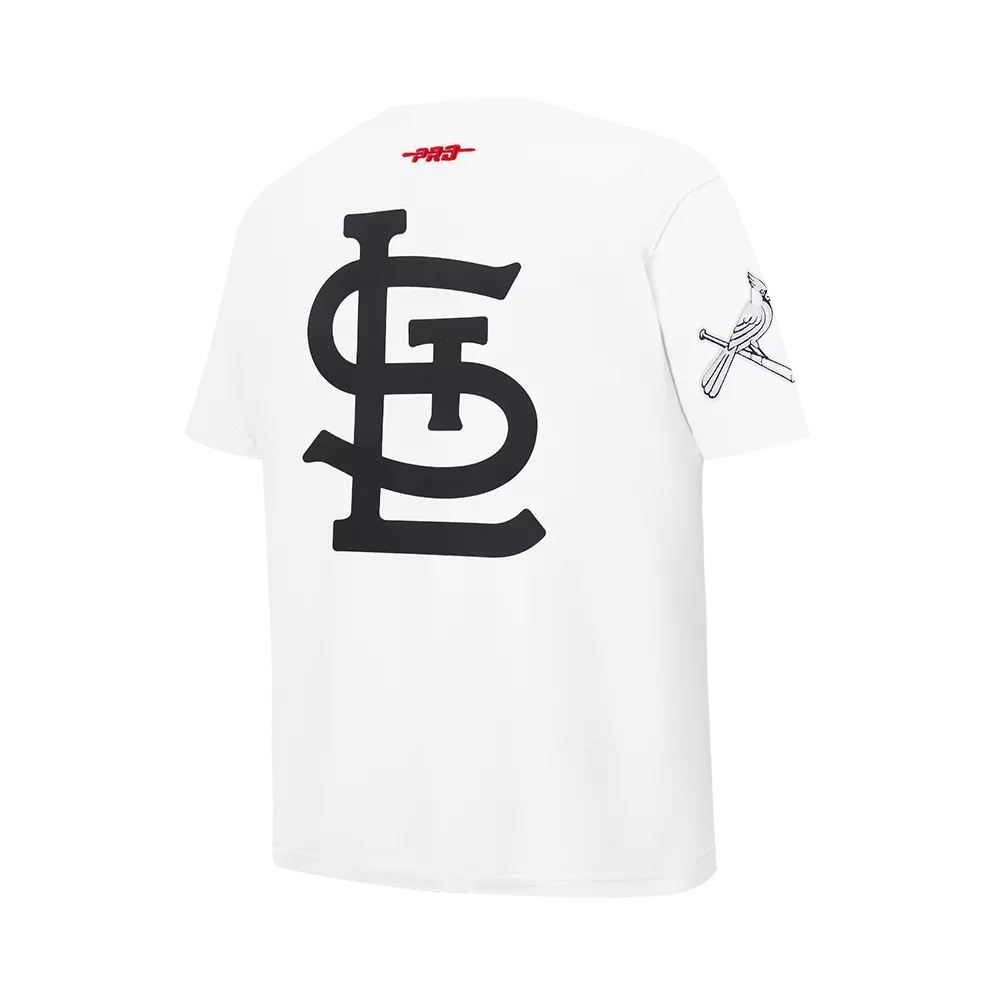 Pro Standard Youth St. Louis Cardinals Cement Tee-White/Grey - WHITE/GREY