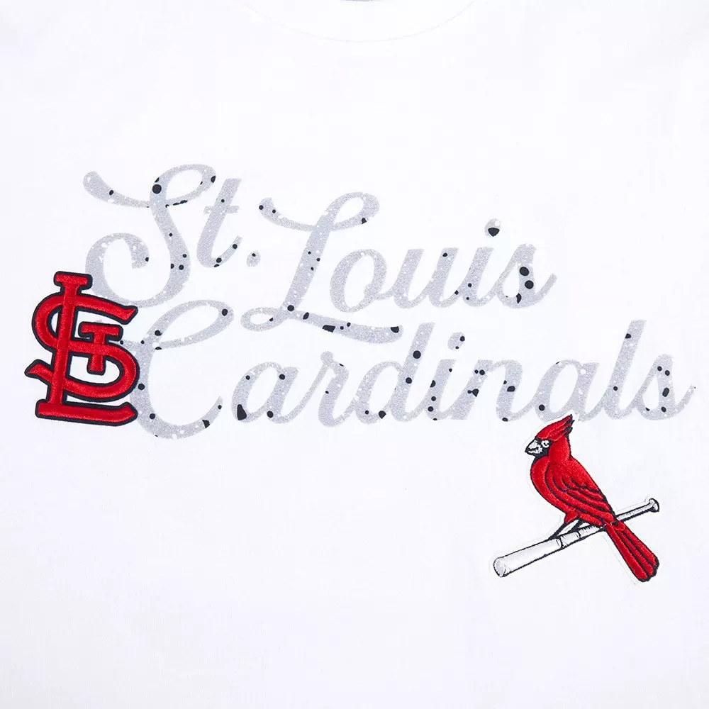 Pro Standard Youth St. Louis Cardinals Cement Tee-White/Grey - WHITE/GREY