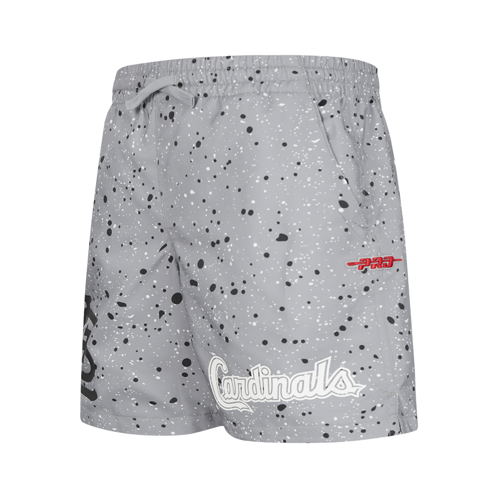 Pro Standard Youth St. Louis Cardinals Cement Shorts-White/Grey