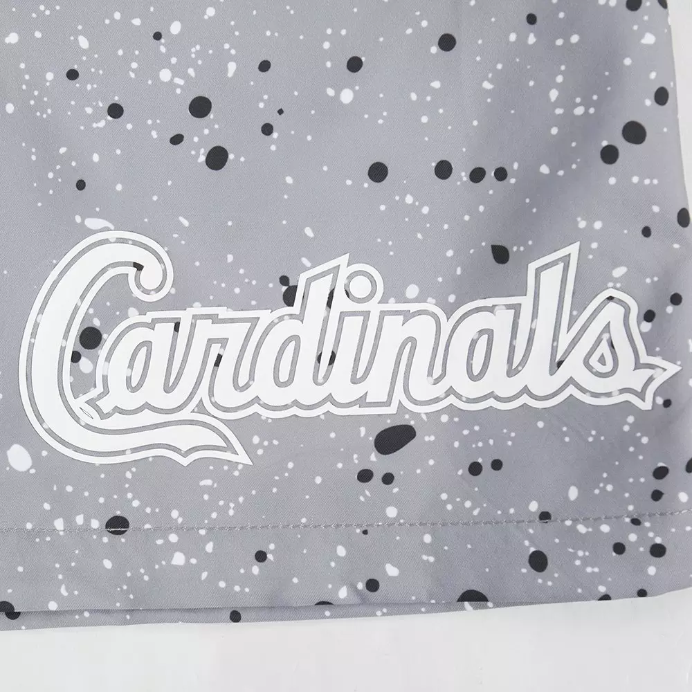 Pro Standard Youth St. Louis Cardinals Cement Shorts-White/Grey - WHITE/GREY