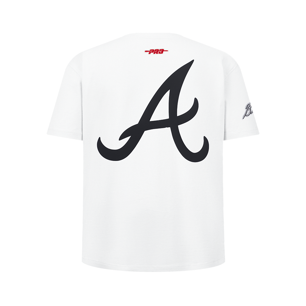 Pro Standard Youth Atlanta Braves Cement Tee-White/Grey