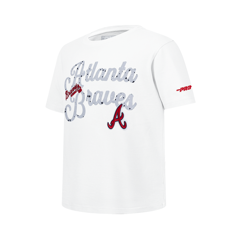 Pro Standard Youth Atlanta Braves Cement Tee-White/Grey