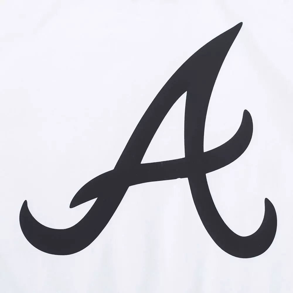 Pro Standard Youth Atlanta Braves Cement Tee-White/Grey - WHITE/GREY