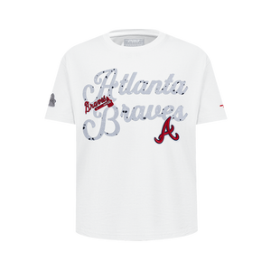 Pro Standard Youth Atlanta Braves Cement Tee-White/Grey