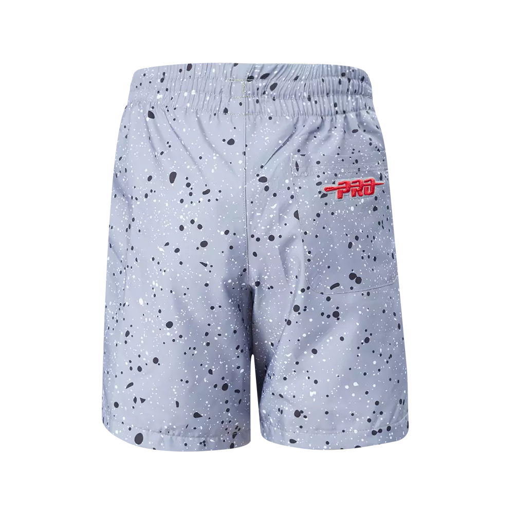 Pro Standard Youth Atlanta Braves Cement Shorts-White/Grey - WHITE/GREY