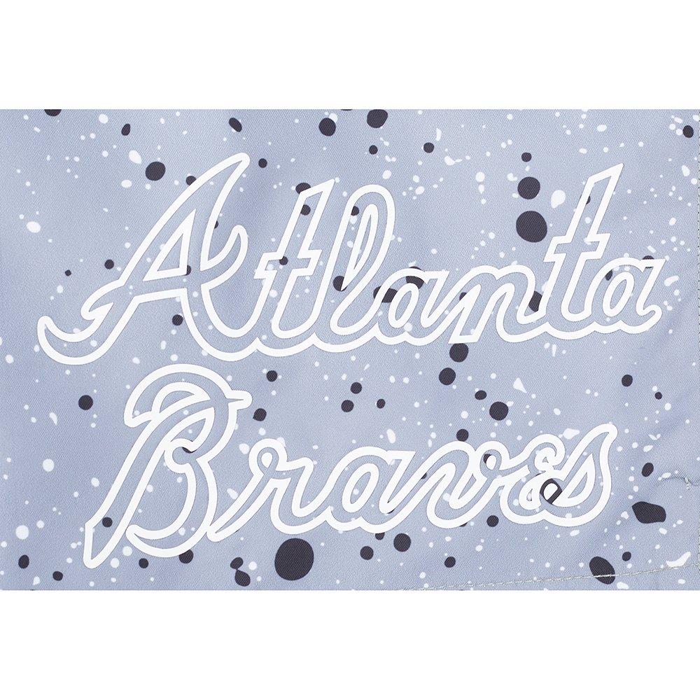 Pro Standard Youth Atlanta Braves Cement Shorts-White/Grey