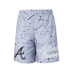 Pro Standard Youth Atlanta Braves Cement Shorts-White/Grey
