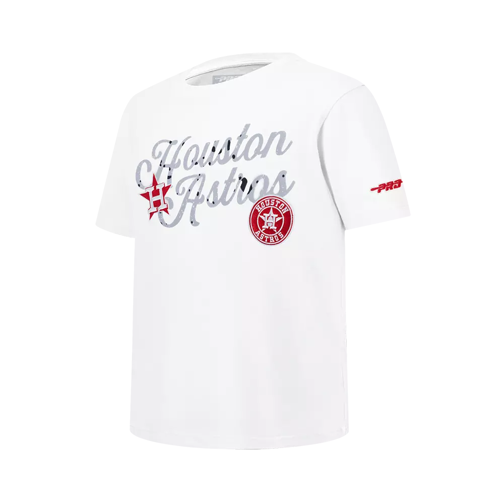 Pro Standard Youth Houston Astros Cement Tee-White/Grey - WHITE/GREY