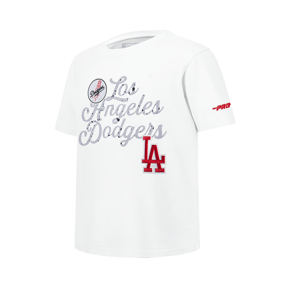 Pro Standard Youth Los Angeles Dodgers Cement Tee-White/Grey