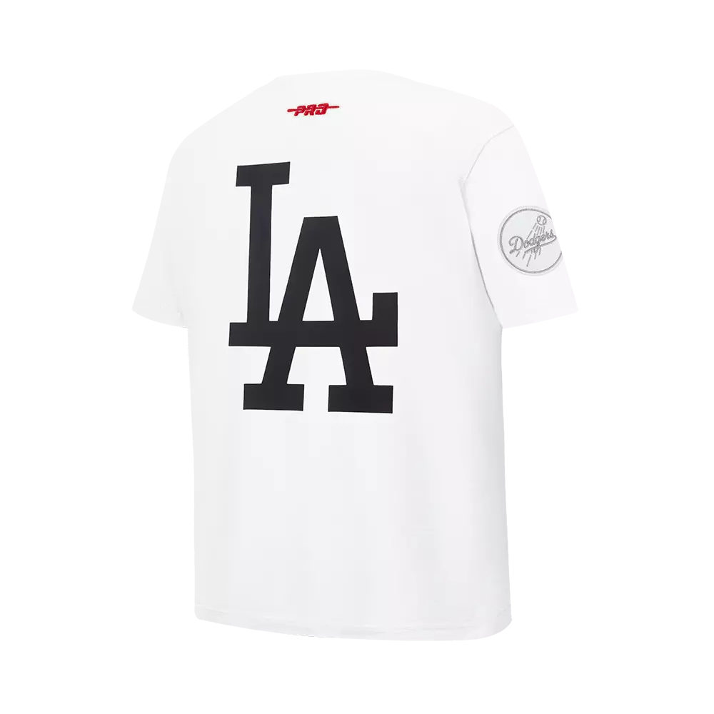 Pro Standard Youth Los Angeles Dodgers Cement Tee-White/Grey - WHITE/GREY