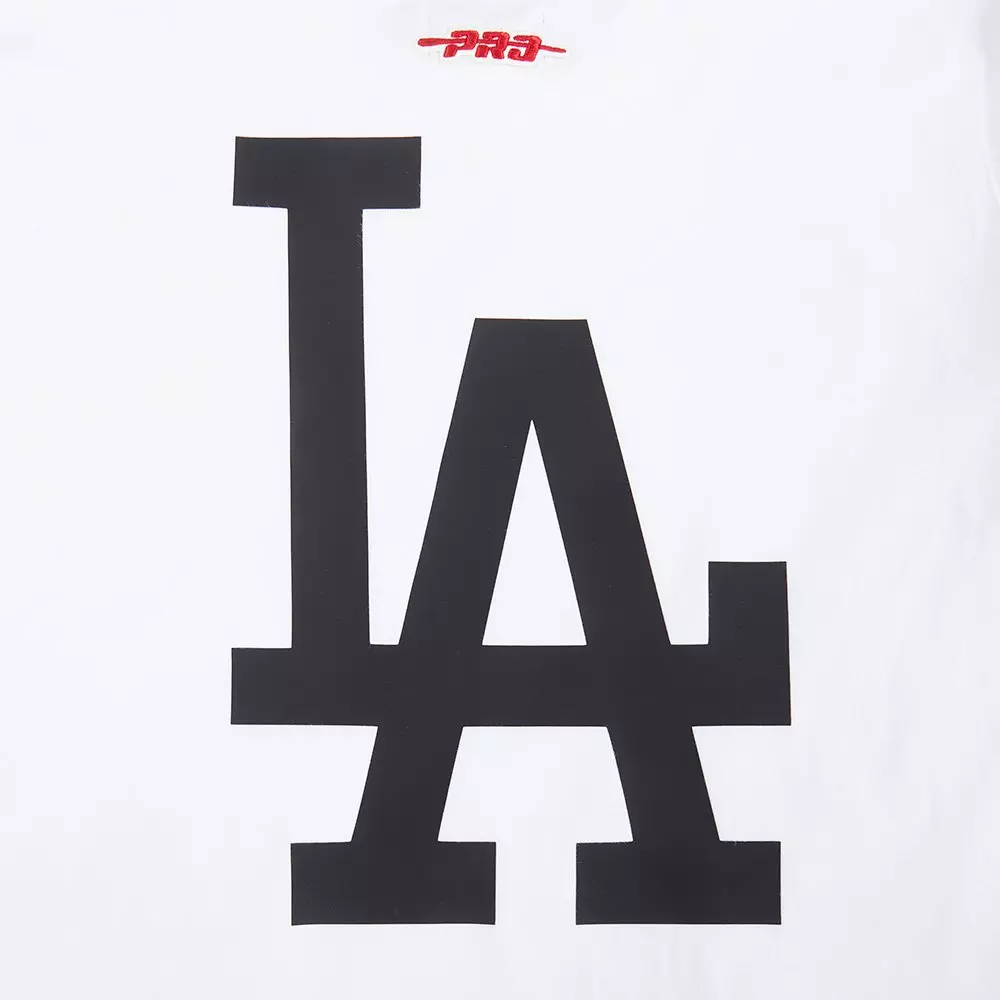 Pro Standard Youth Los Angeles Dodgers Cement Tee-White/Grey - WHITE/GREY