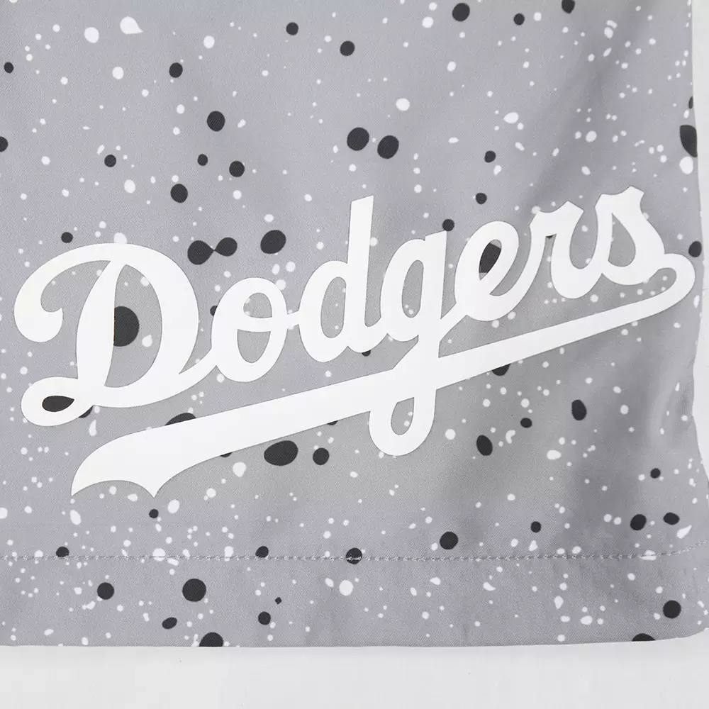 Pro Standard Youth Los Angeles Dodgers Cement Shorts-White/Grey - WHITE/GREY