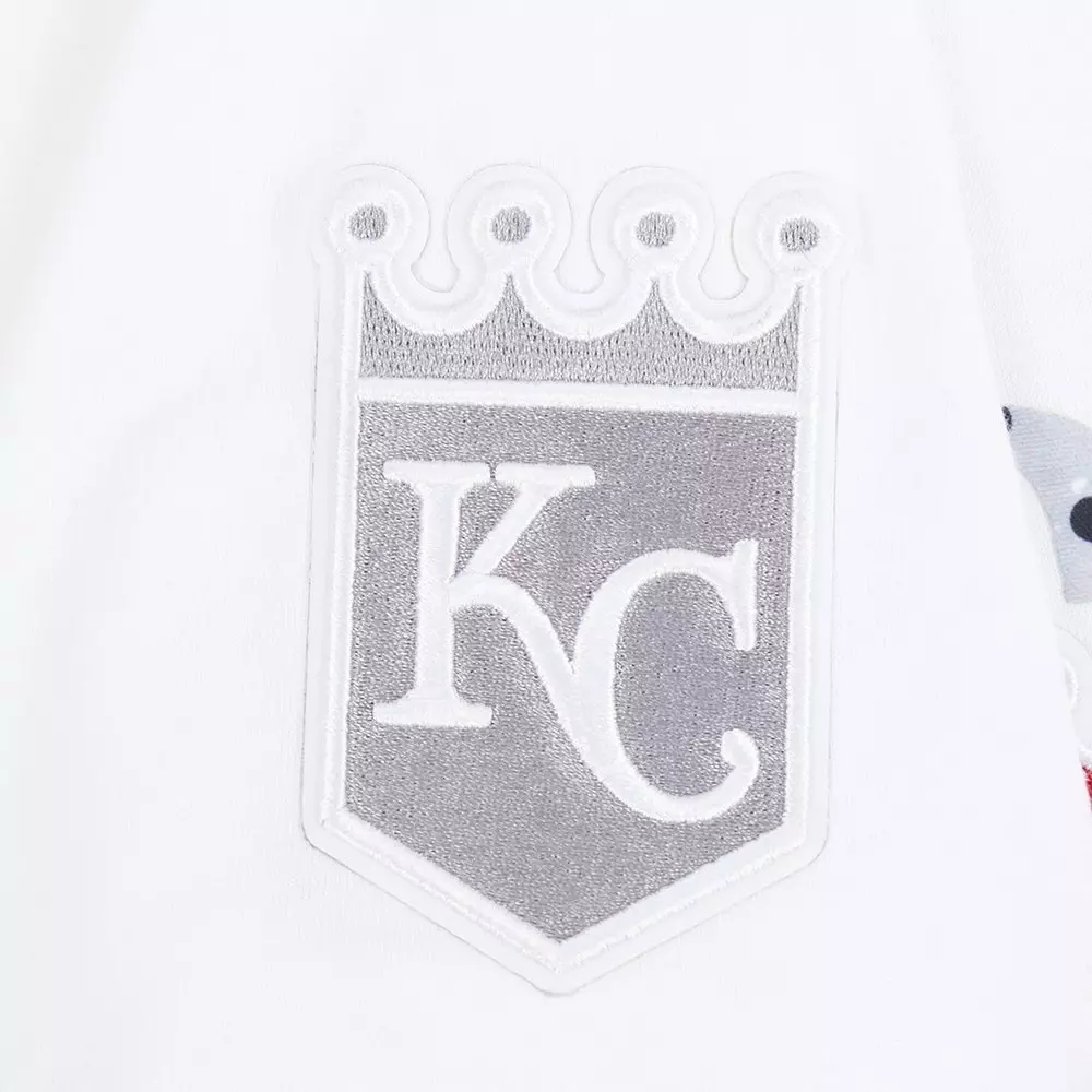 Pro Standard Youth Kansas City Royals Cement Tee-White/Grey - WHITE/GREY
