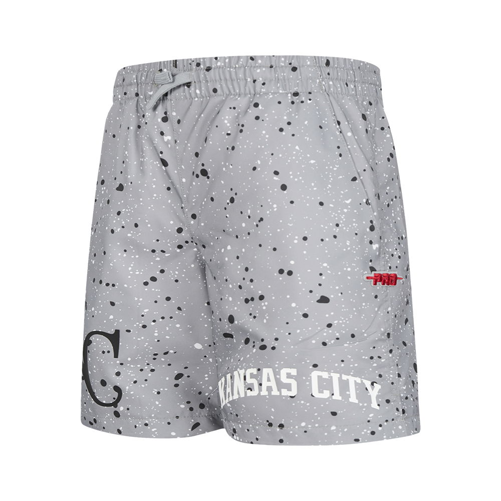 Pro Standard Youth Kansas City Royals Cement Shorts-White/Grey