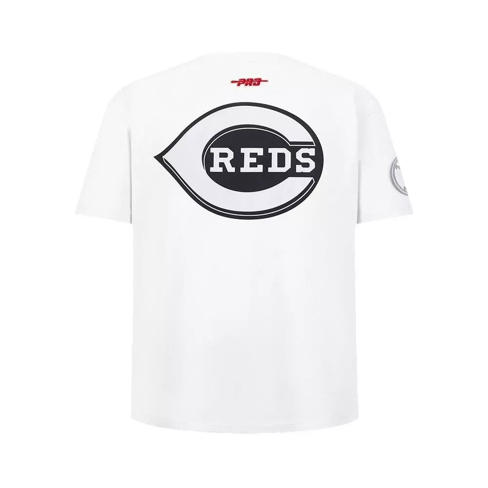 Pro Standard Youth Cincinnati Reds Cement Tee-White/Grey - WHITE/GREY