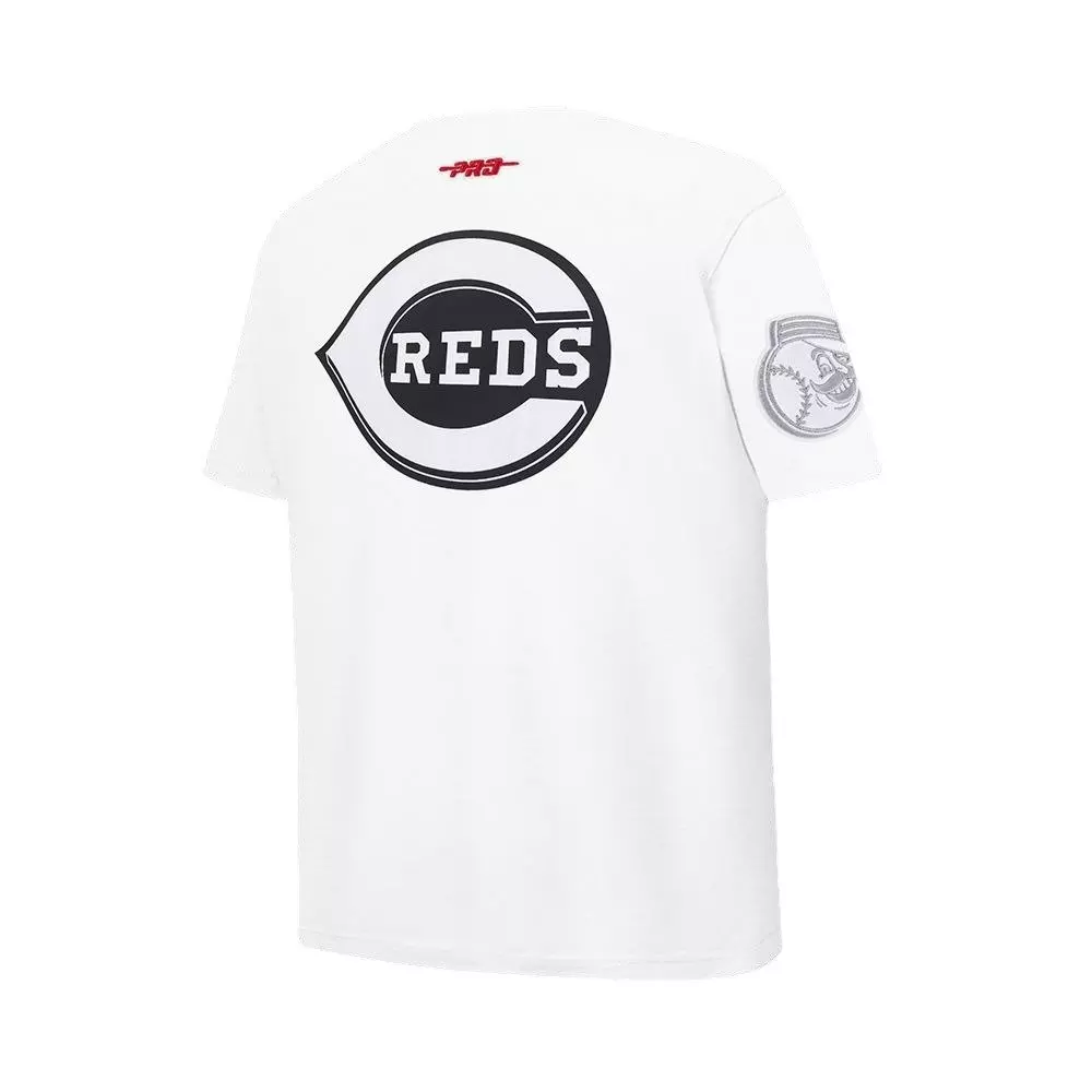 Pro Standard Youth Cincinnati Reds Cement Tee-White/Grey - WHITE/GREY