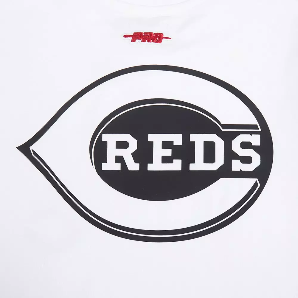Pro Standard Youth Cincinnati Reds Cement Tee-White/Grey - WHITE/GREY