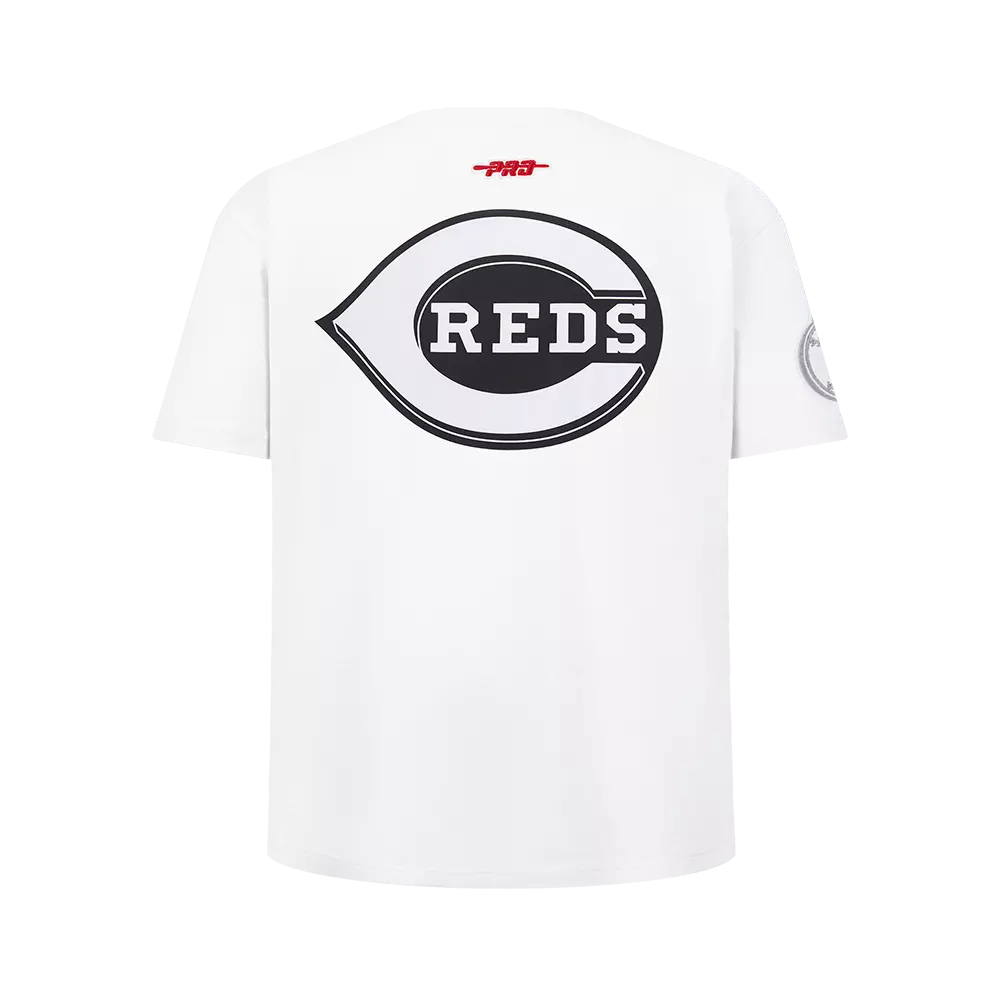 Pro Standard Youth Cincinnati Reds Cement Tee-White/Grey - WHITE/GREY