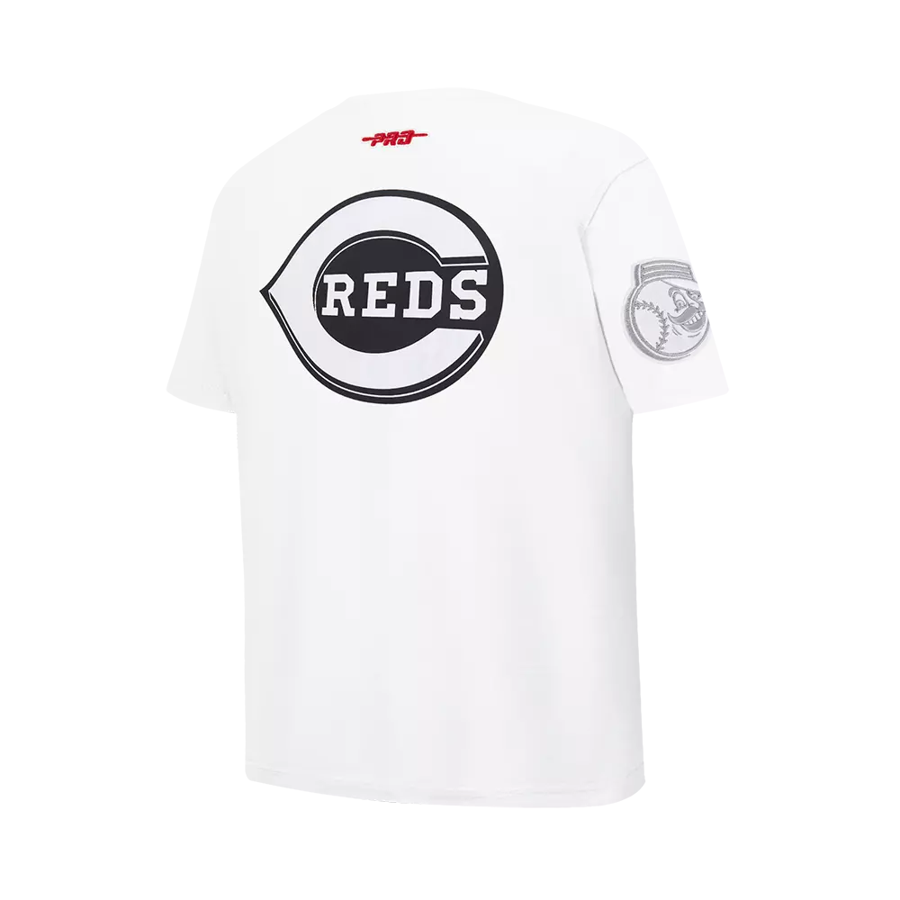Pro Standard Youth Cincinnati Reds Cement Tee-White/Grey - WHITE/GREY