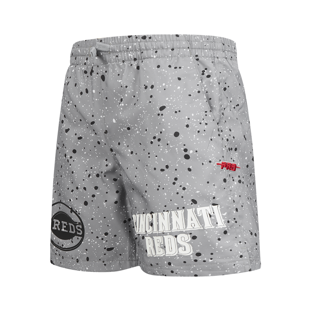 Pro Standard Youth Cincinnati Reds Cement Shorts-White/Grey